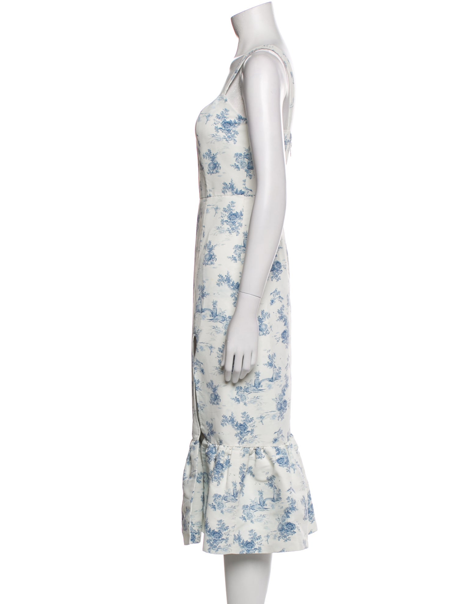 Sachin + Babi Floral Print Midi Length Dress