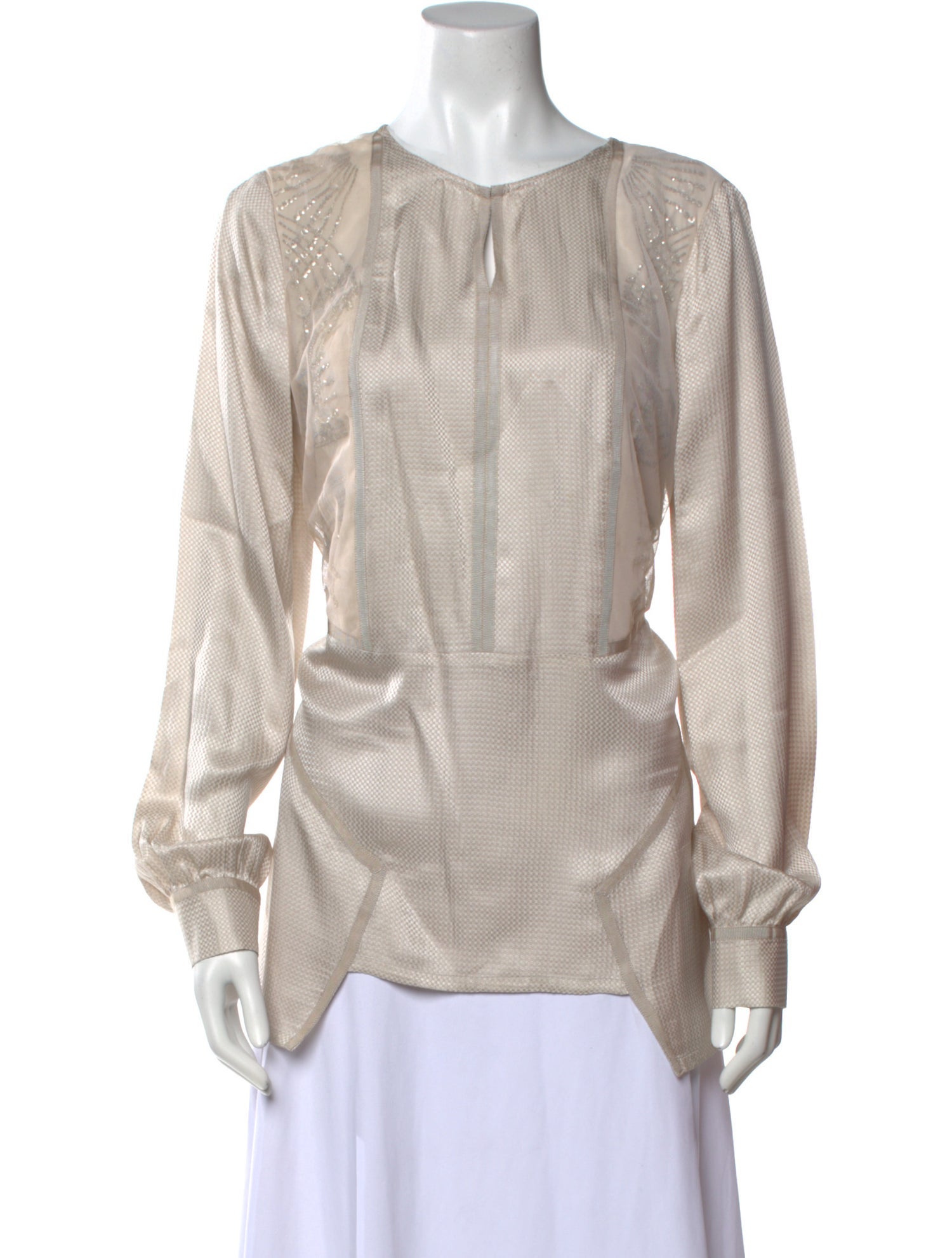 Sachin + Babi Silk Crew Neck Blouse