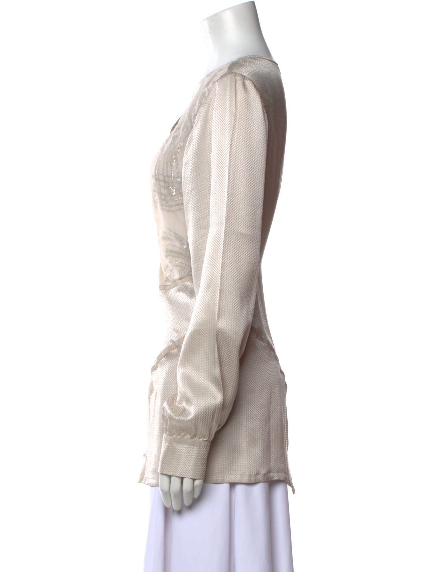 Sachin + Babi Silk Crew Neck Blouse