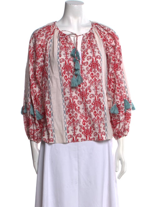 Sachin + Babi Floral Print V-Neck Blouse