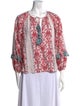 Sachin + Babi Floral Print V-Neck Blouse