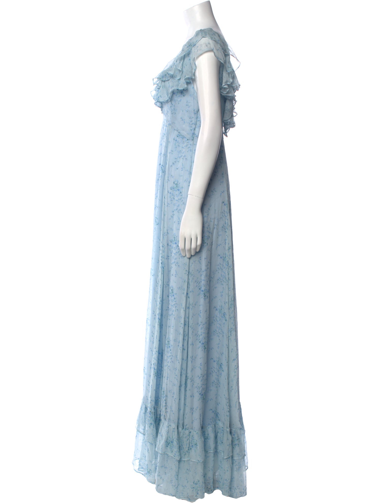 Sachin + Babi Floral Print Long Dress w/ Tags