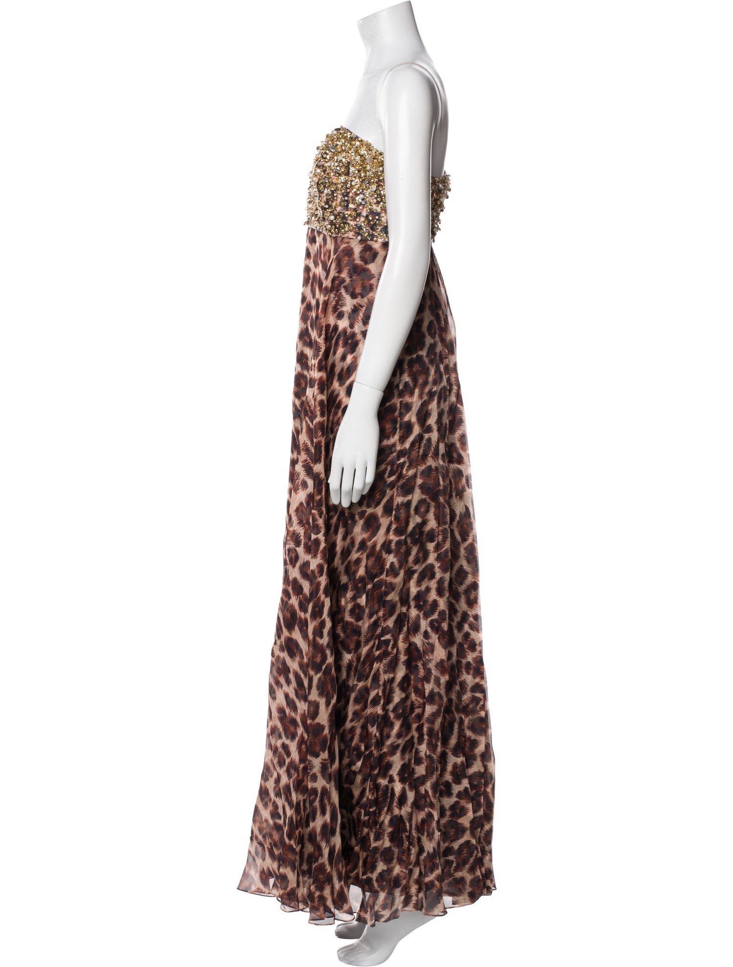 Sachin + Babi Animal Print Long Dress w/ Tags