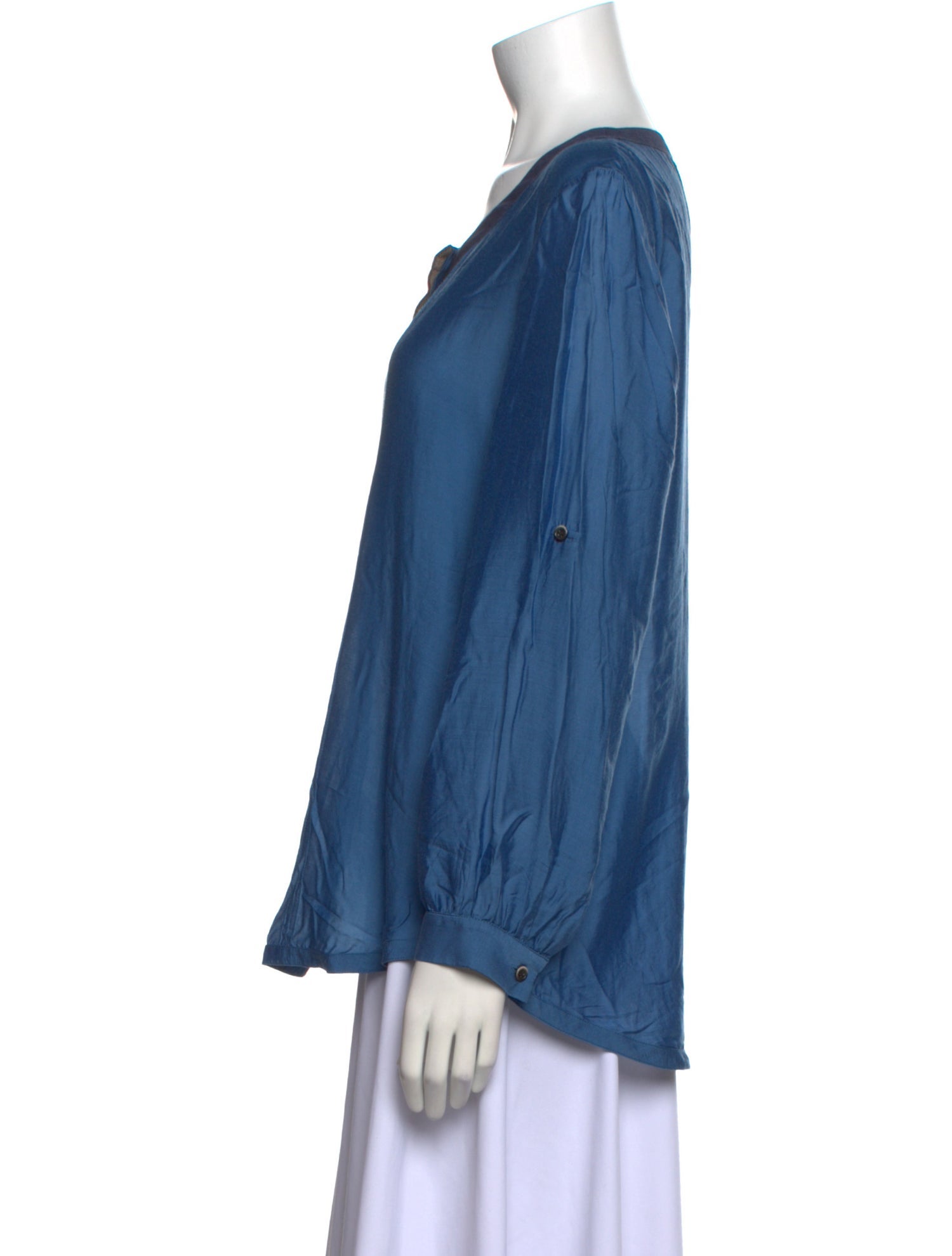 Sachin + Babi Scoop Neck Long Sleeve Blouse