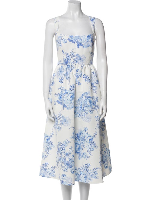 Sachin + Babi Floral Print Midi Length Dress