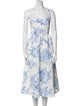Sachin + Babi Floral Print Midi Length Dress