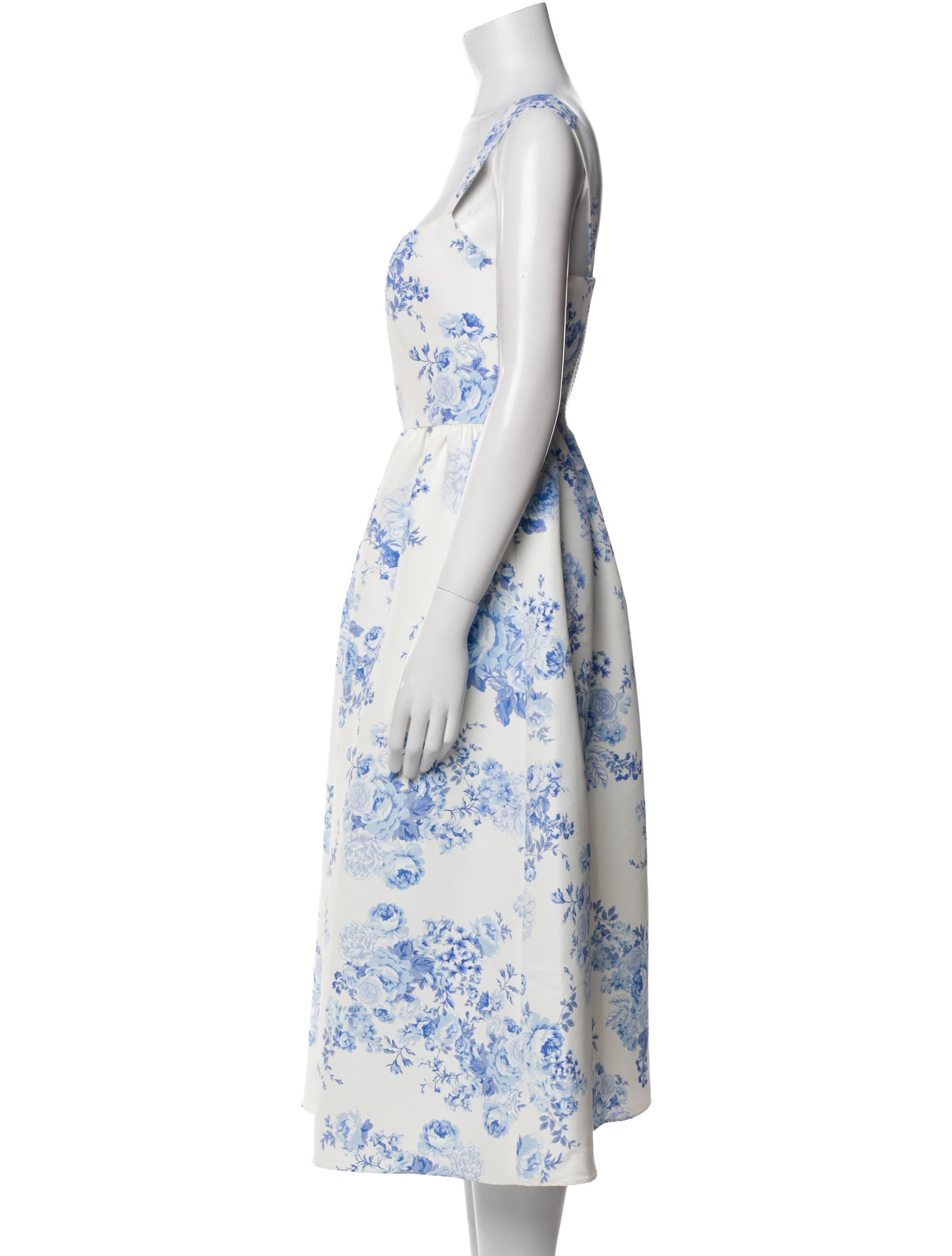 Sachin + Babi Floral Print Midi Length Dress