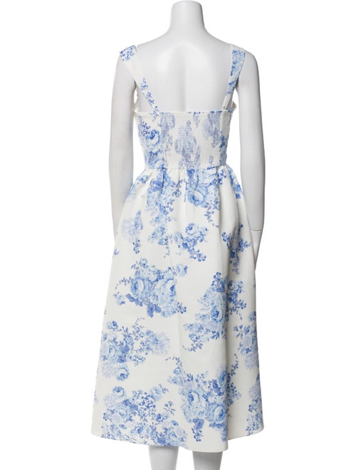 Sachin + Babi Floral Print Midi Length Dress