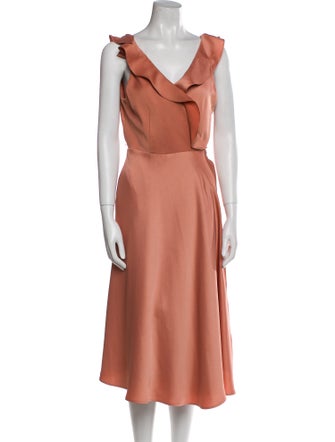 Sachin + Babi V-Neck Midi Length Dress