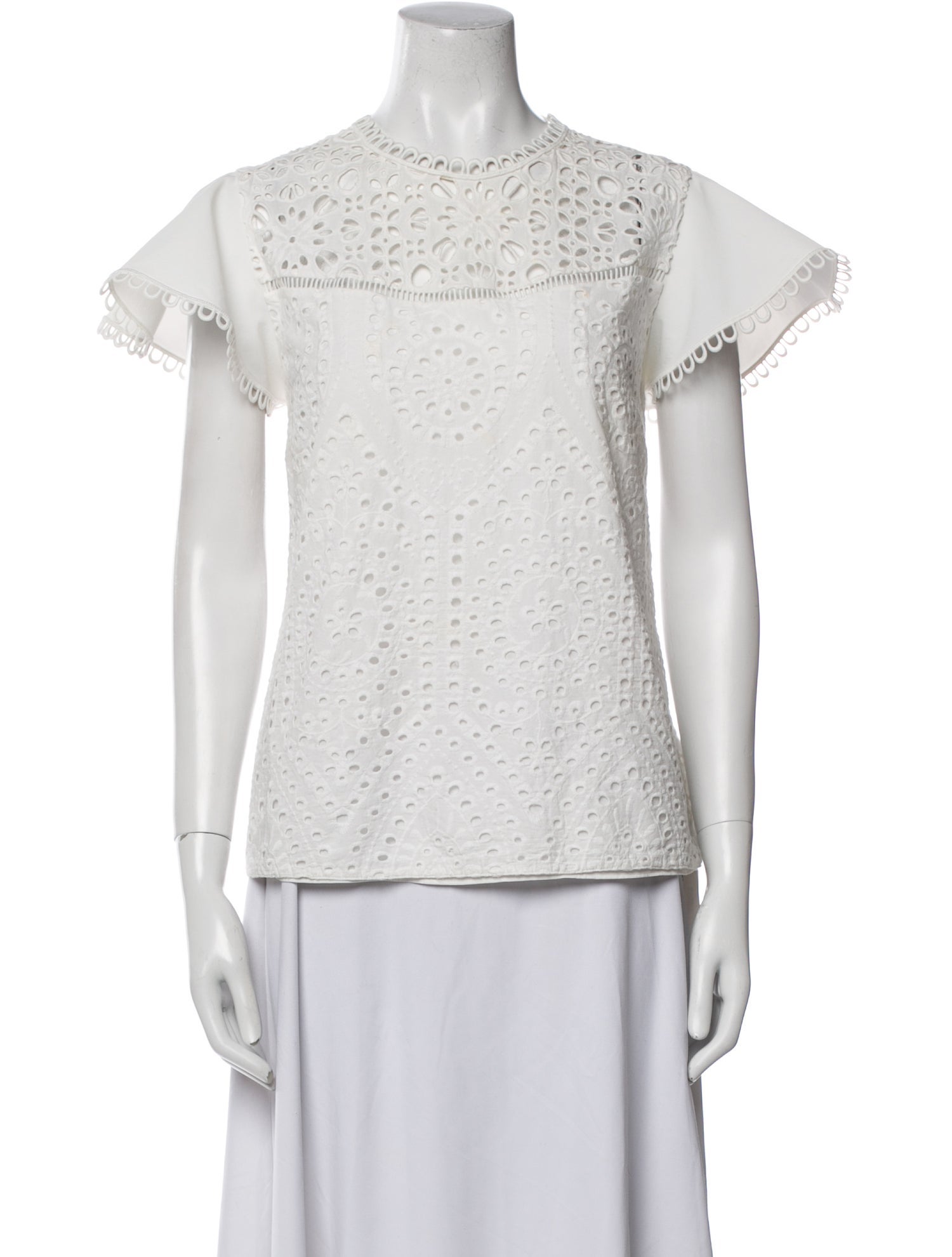 Sachin + Babi Crew Neck Short Sleeve Blouse