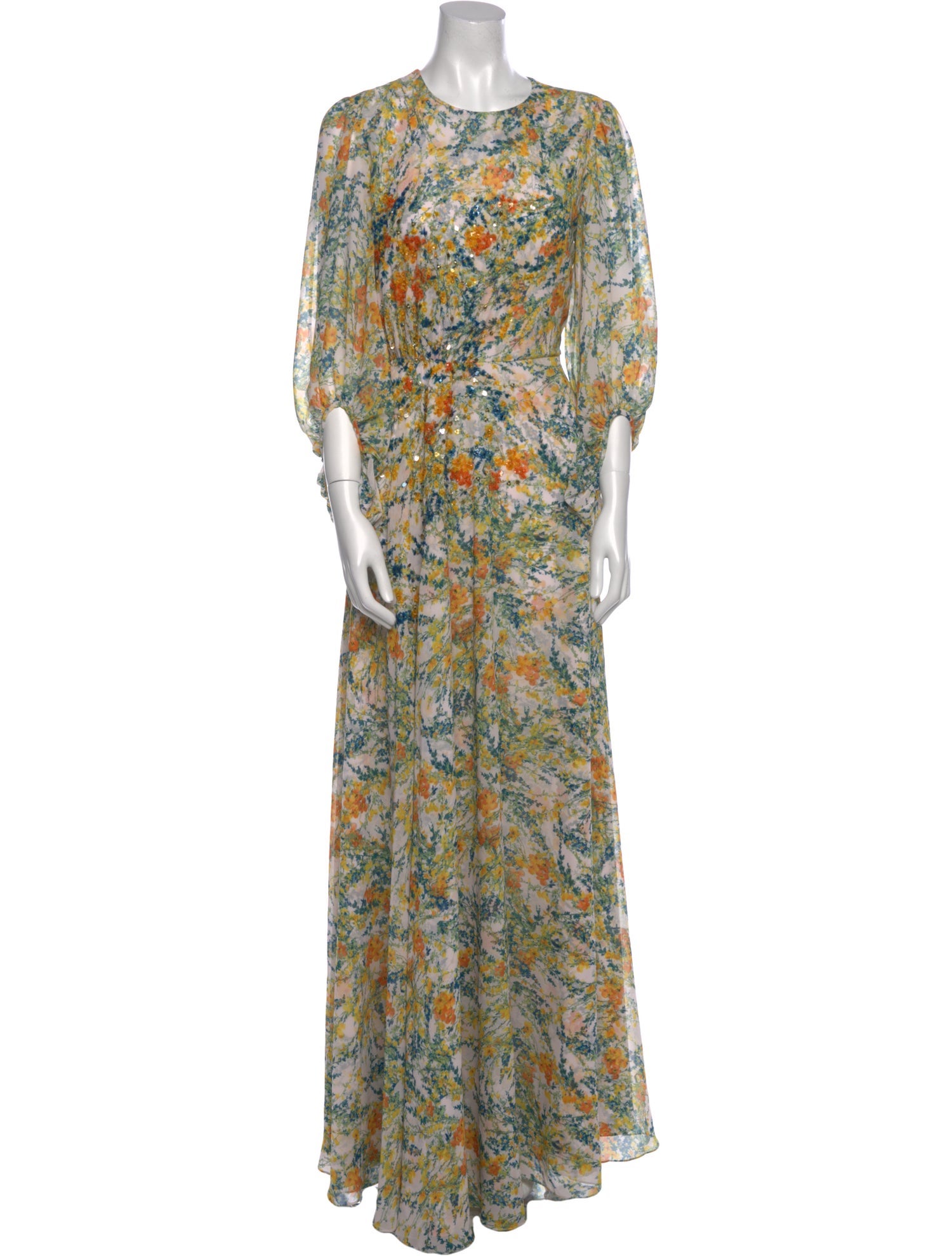 Sachin + Babi Floral Print Long Dress