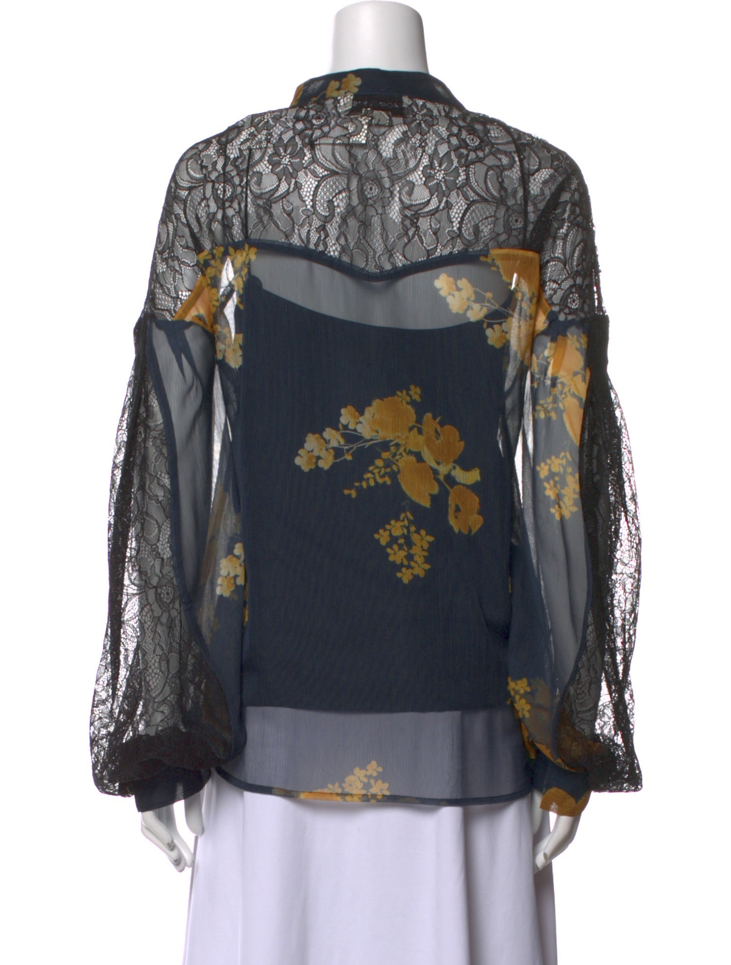 Sachin + Babi Floral Print Tie Neck Blouse