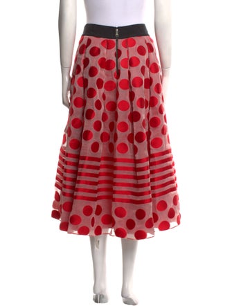 Sachin + Babi Noir Polka Dot Print Midi Length Skirt