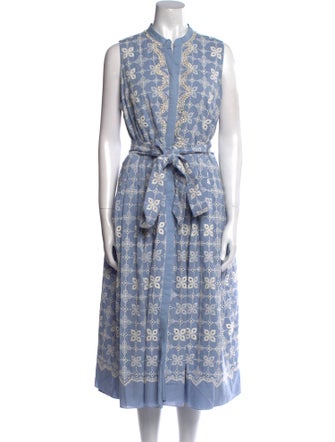 Sachin + Babi Floral Print Midi Length Dress