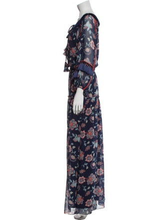 Sachin + Babi Floral Print Long Dress