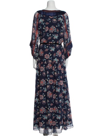 Sachin + Babi Floral Print Long Dress