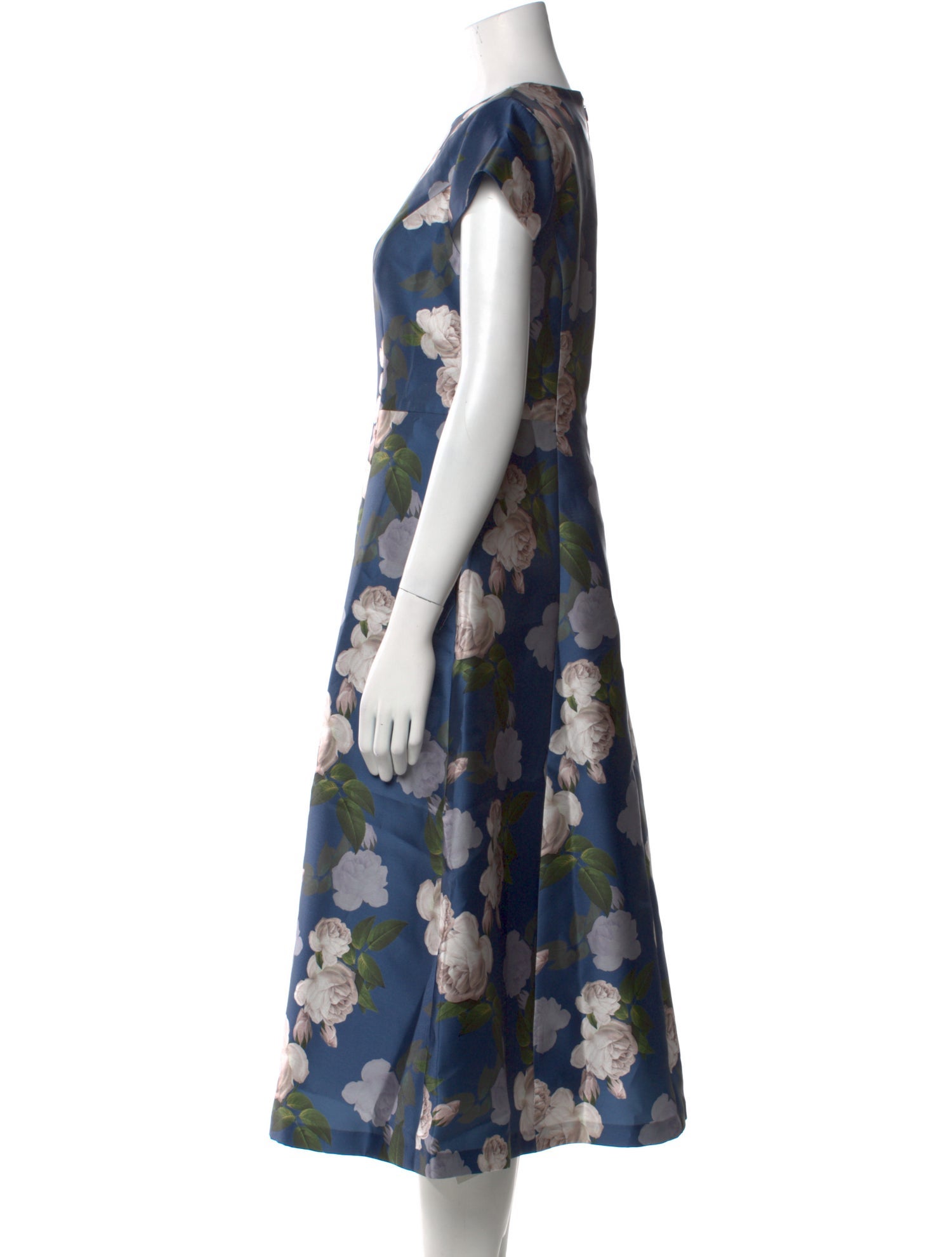 Sachin + Babi Floral Print Midi Length Dress w/ Tags