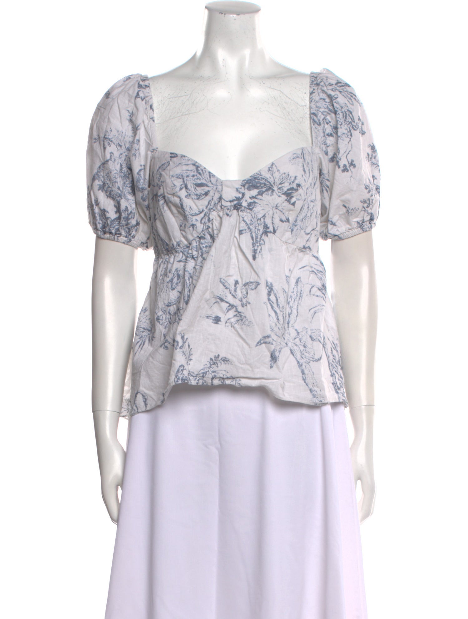 Sachin + Babi Printed Square Neckline Top