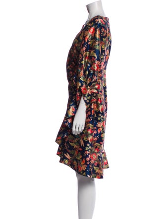 Sachin + Babi Floral Print Knee-Length Dress
