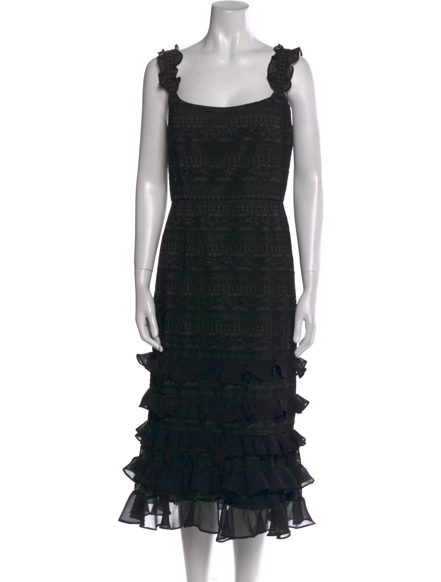 Sachin + Babi Square Neckline Midi Length Dress