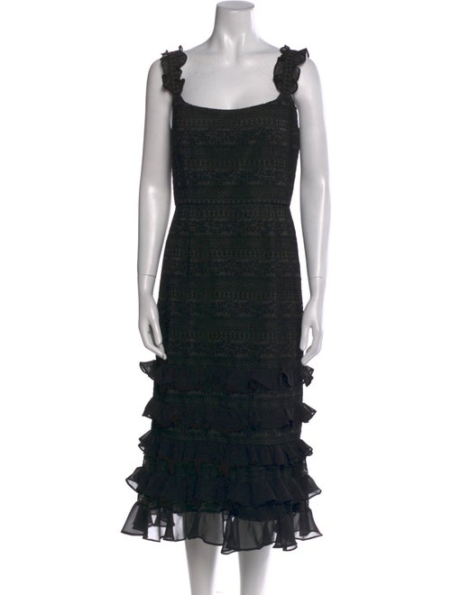 Sachin + Babi Square Neckline Midi Length Dress