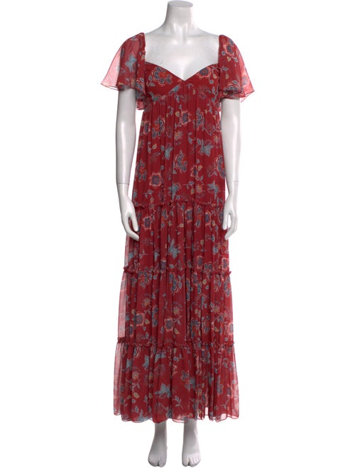 Sachin + Babi Floral Print Long Dress