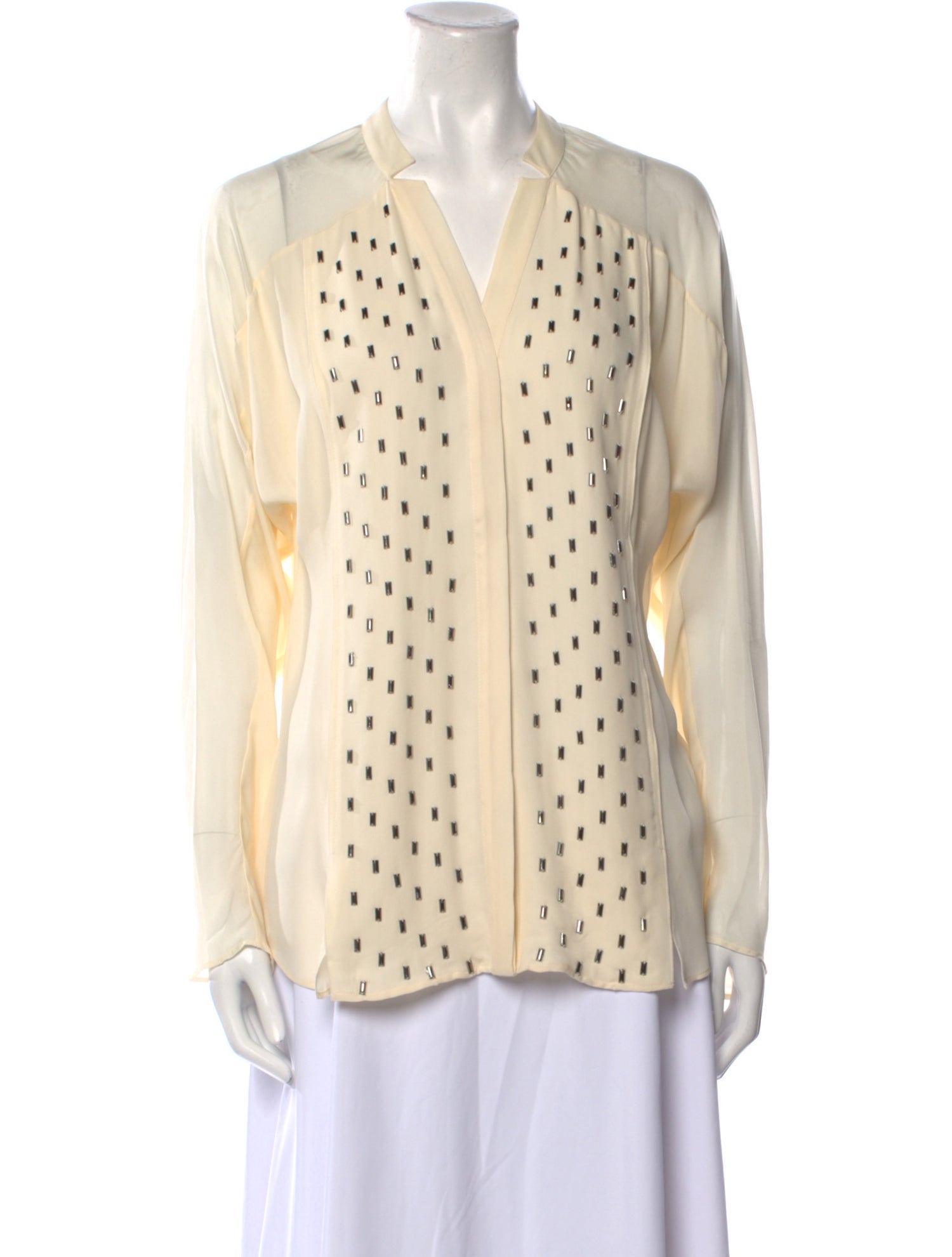 Sachin + Babi Silk Printed Button-Up Top
