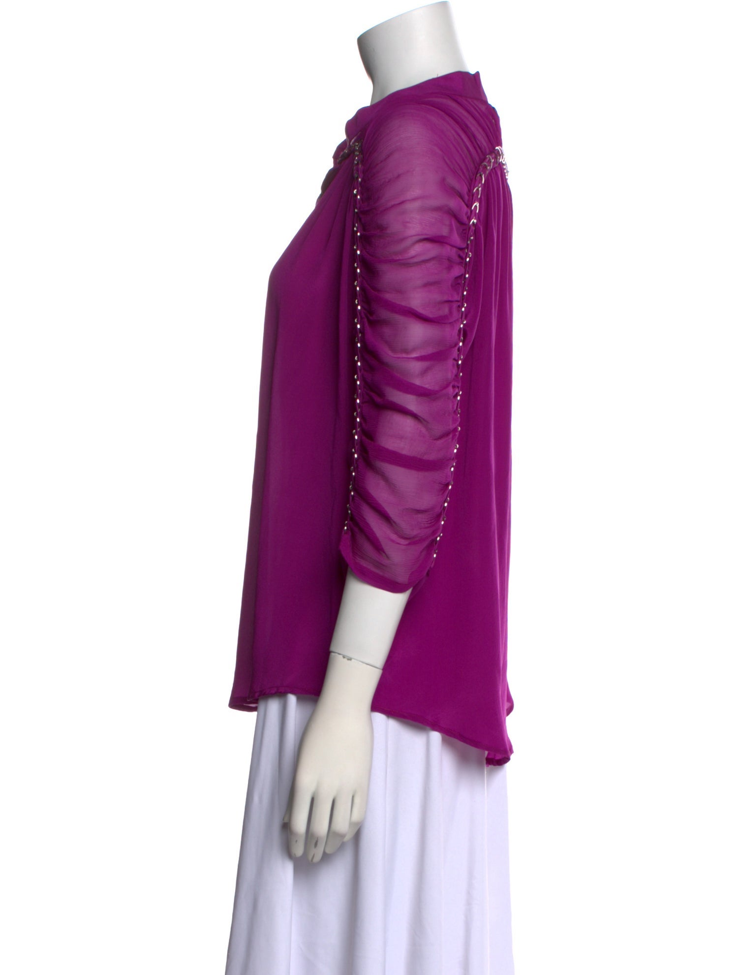 Sachin + Babi Silk V-Neck Blouse w/ Tags