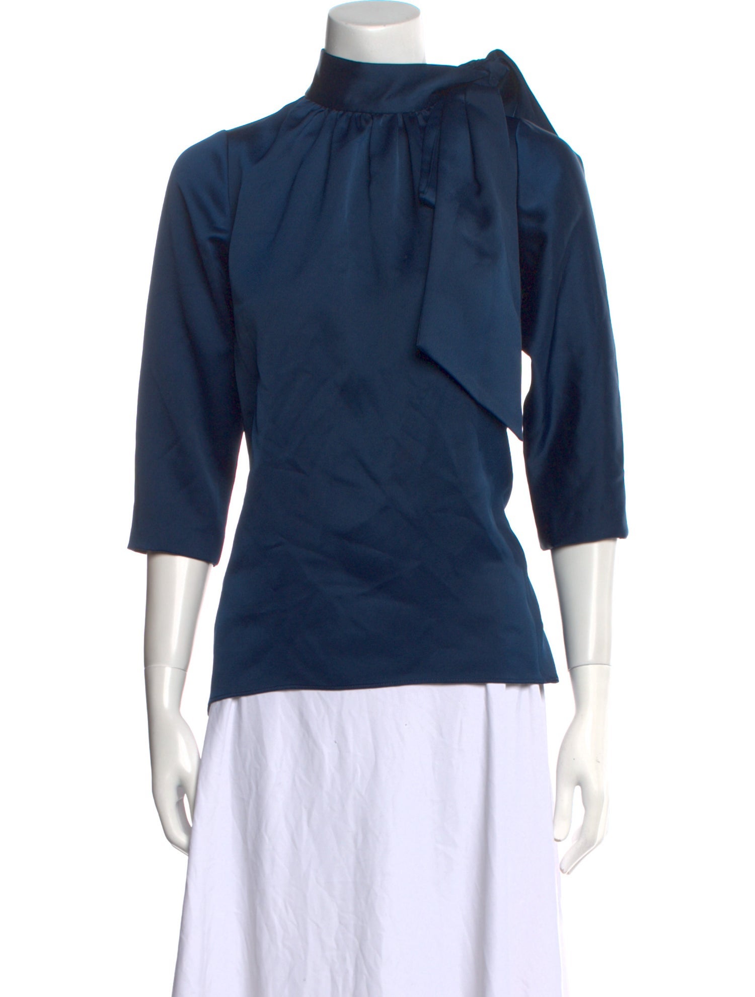 Sachin + Babi Mock Neck Three-Quarter Sleeve Top