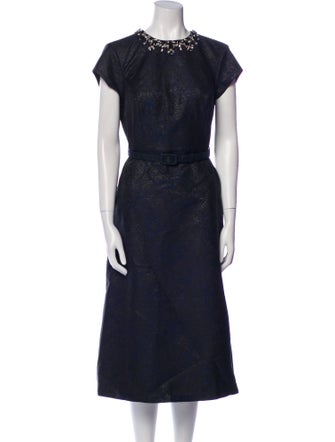 Sachin + Babi Crew Neck Midi Length Dress