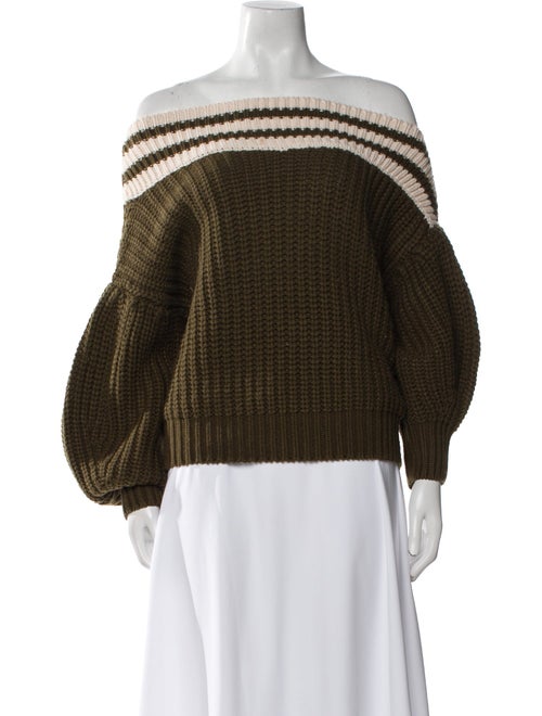 Sachin + Babi Striped Bateau Neckline Sweater