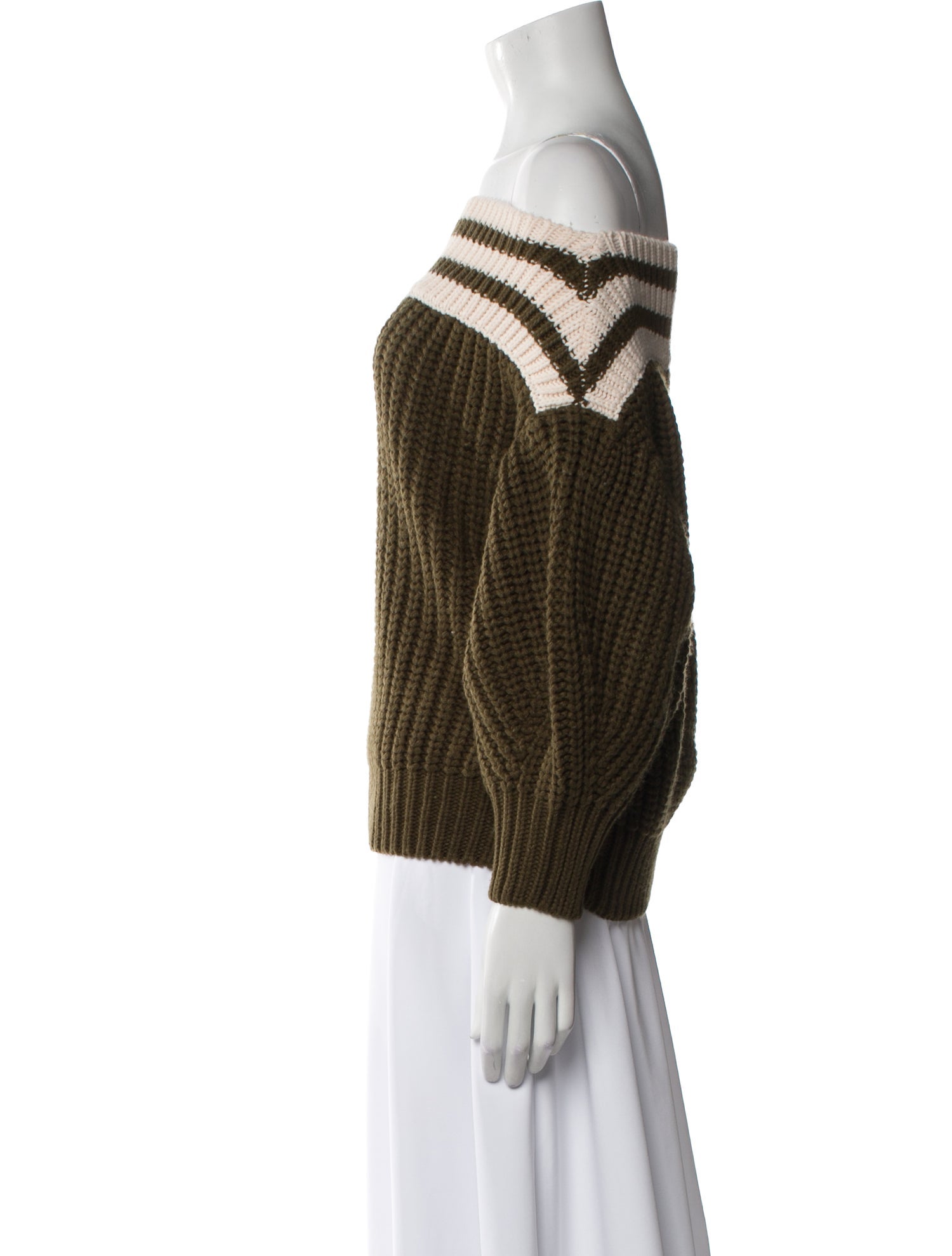 Sachin + Babi Striped Bateau Neckline Sweater