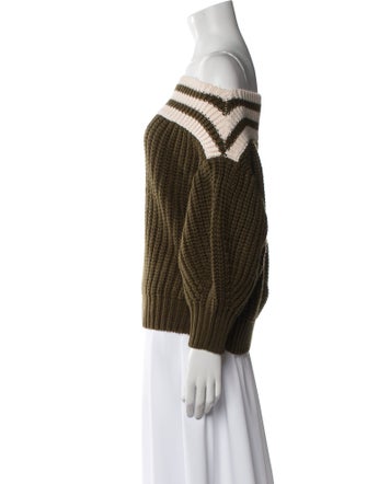 Sachin + Babi Striped Bateau Neckline Sweater