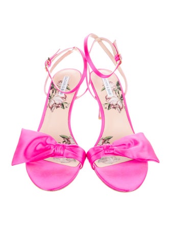 Sachin + Babi Satin Bow Accents Sandals