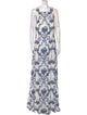 Sachin + Babi Floral Print Long Dress