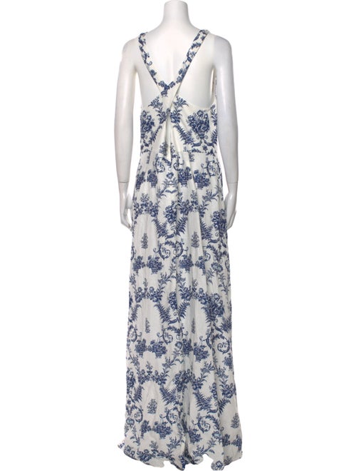 Sachin + Babi Floral Print Long Dress