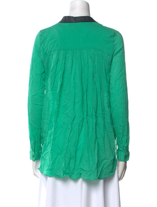 Sachin + Babi Silk Long Sleeve Button-Up Top
