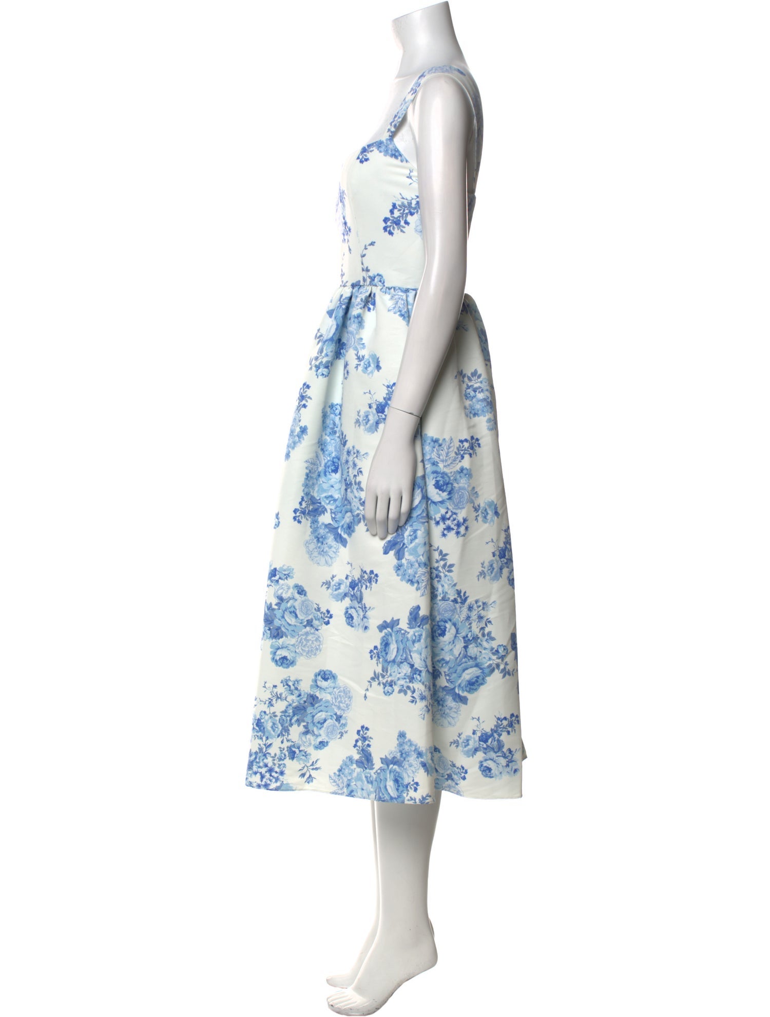Sachin + Babi Floral Print Midi Length Dress