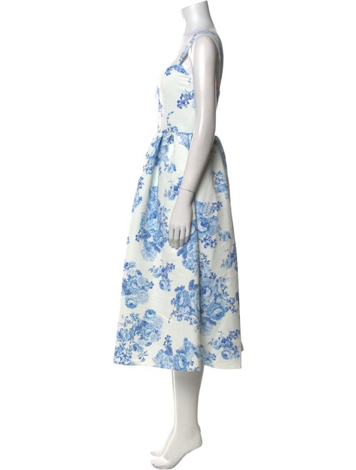 Sachin + Babi Floral Print Midi Length Dress