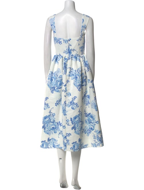 Sachin + Babi Floral Print Midi Length Dress
