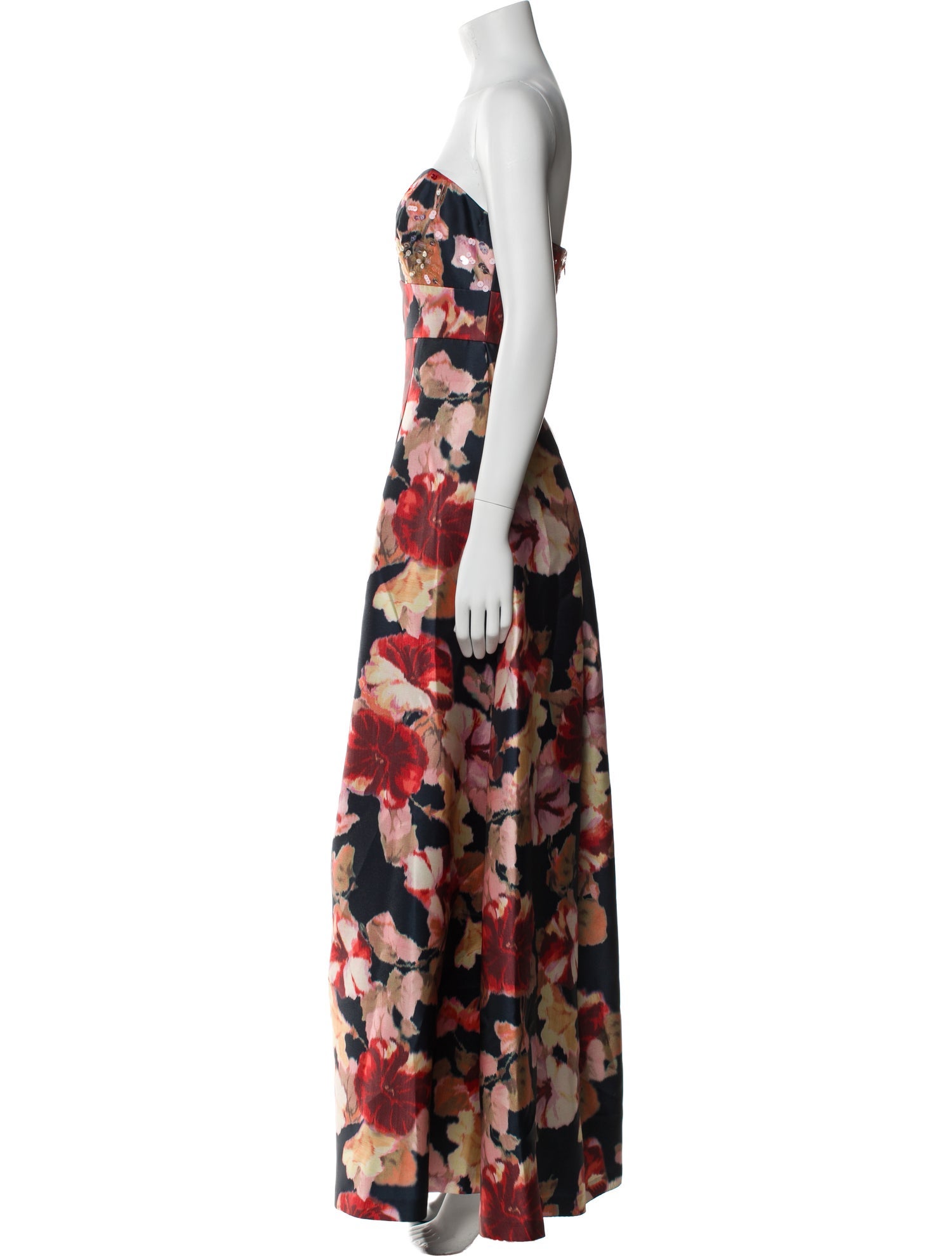 Sachin + Babi Floral Print Midi Length Dress