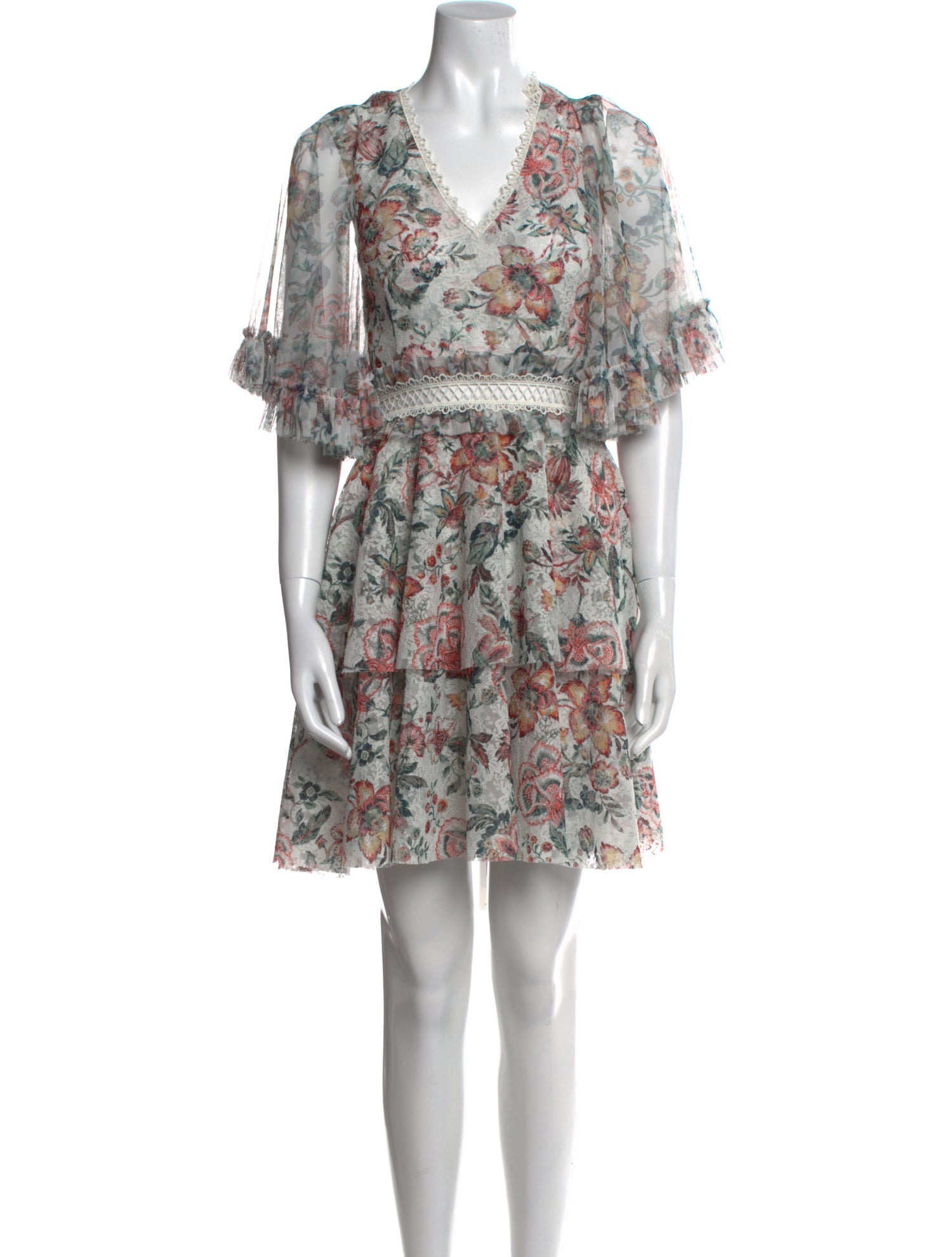 Sachin + Babi Floral Print Mini Dress