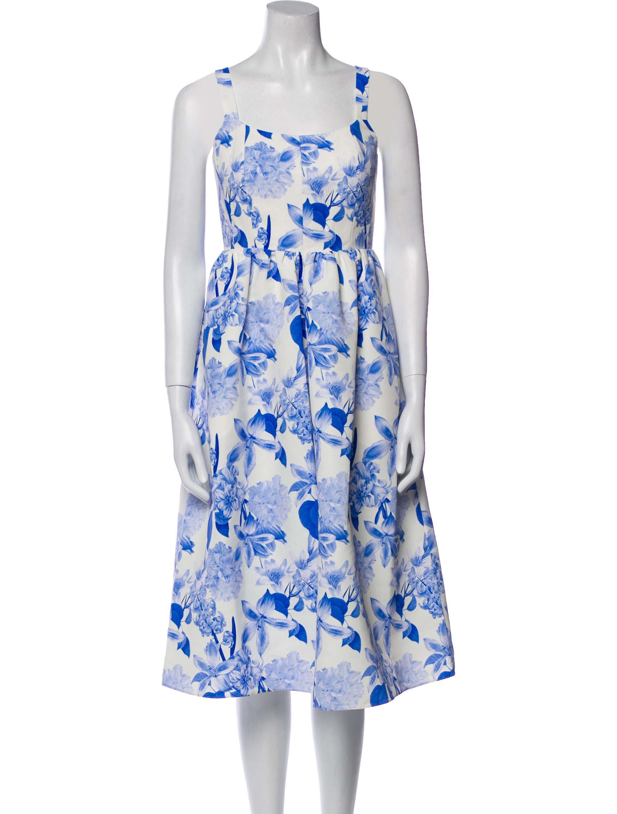 Sachin + Babi Floral Print Midi Length Dress