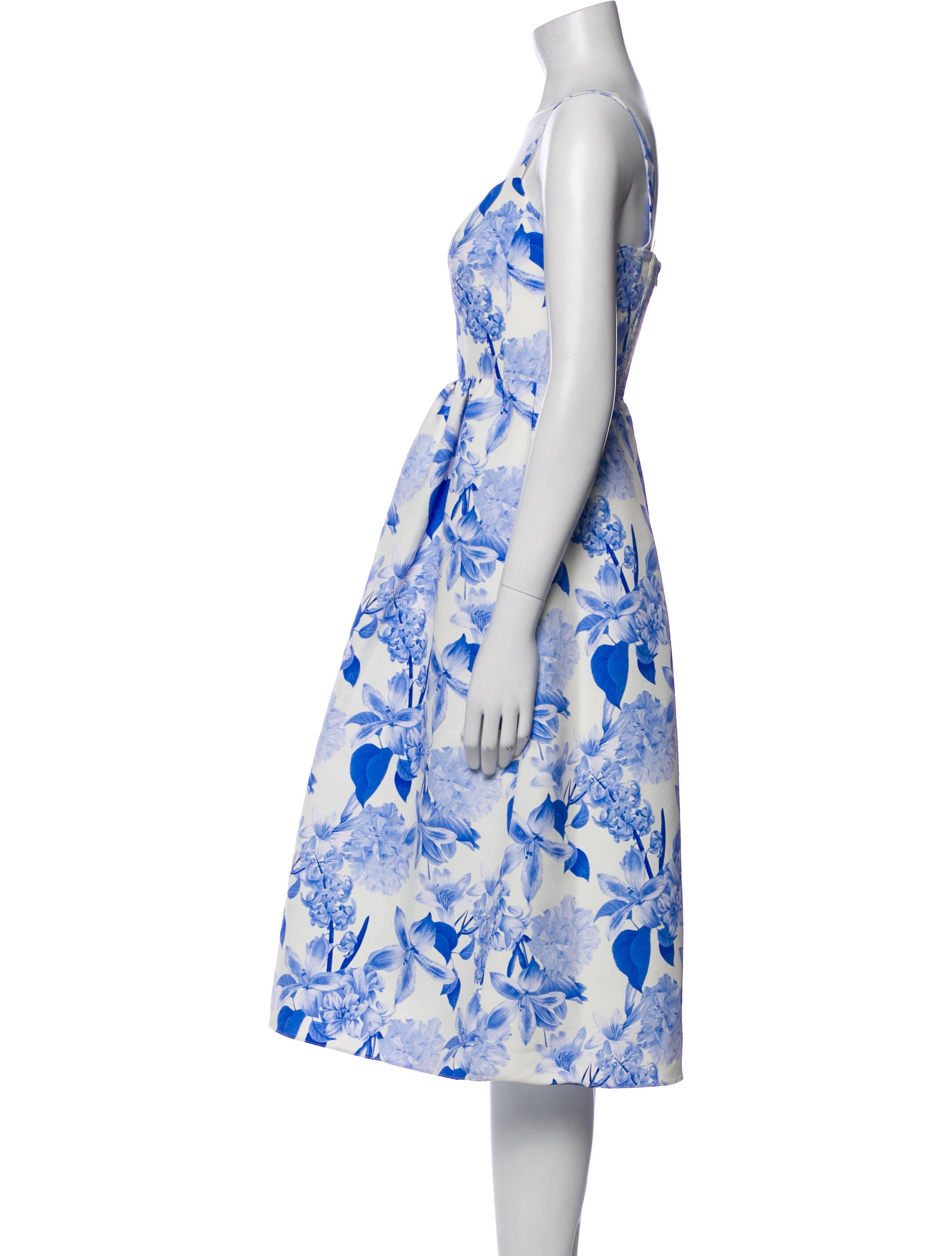 Sachin + Babi Floral Print Midi Length Dress