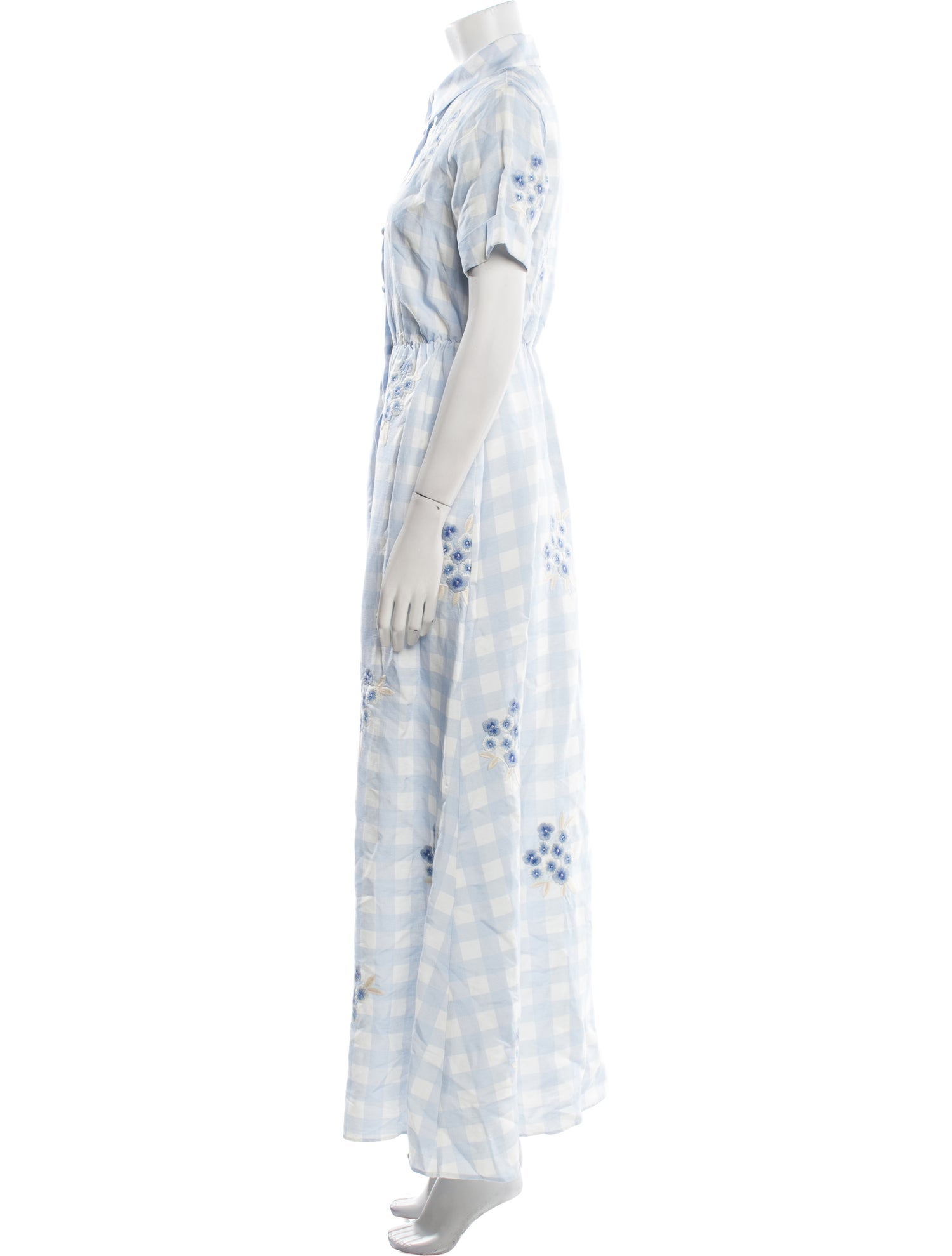 Sachin + Babi Plaid Print Long Dress