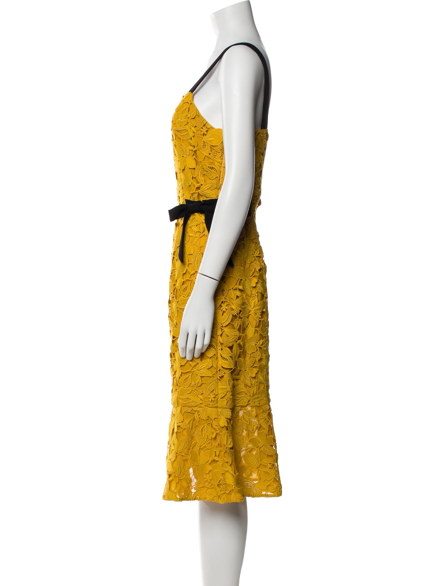 Sachin + Babi Lace Pattern Midi Length Dress