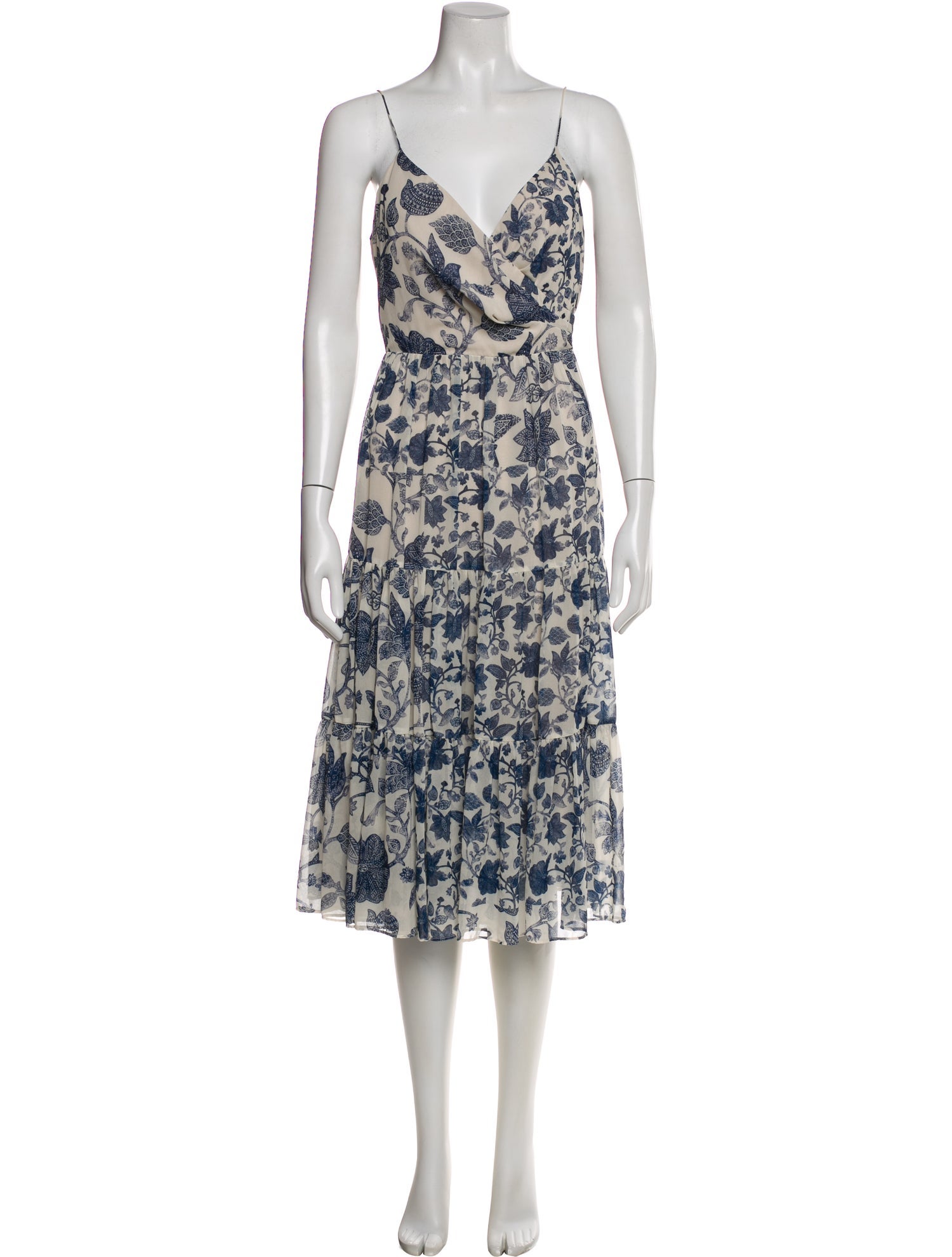 Sachin + Babi Floral Print Midi Length Dress