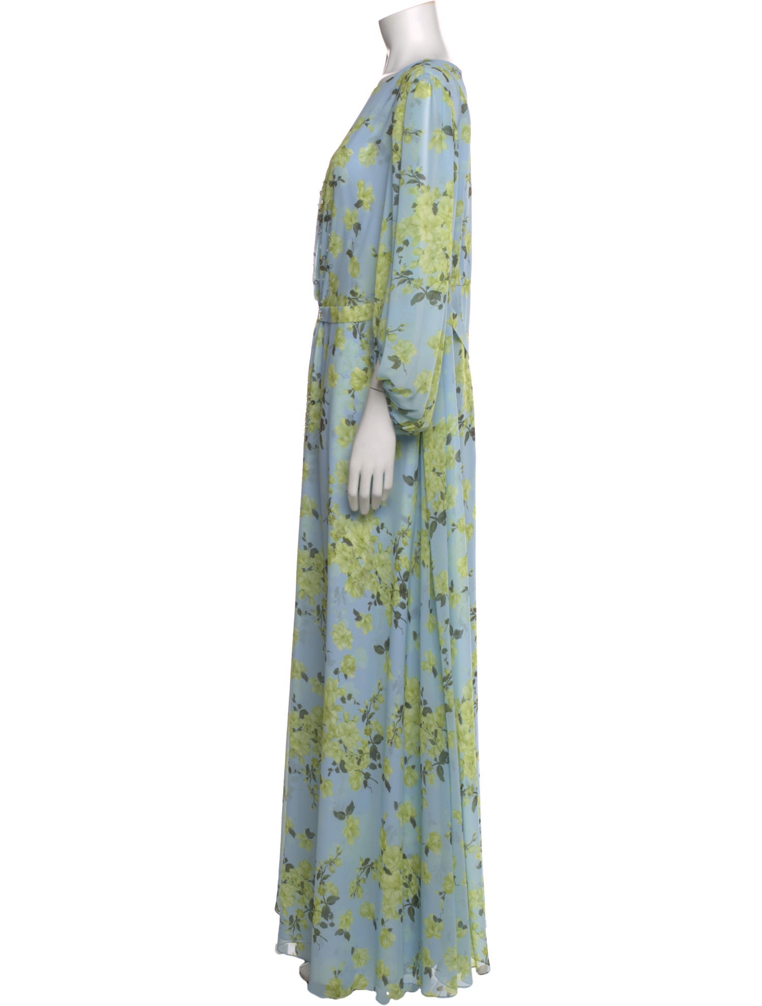 Sachin + Babi Floral Print Long Dress