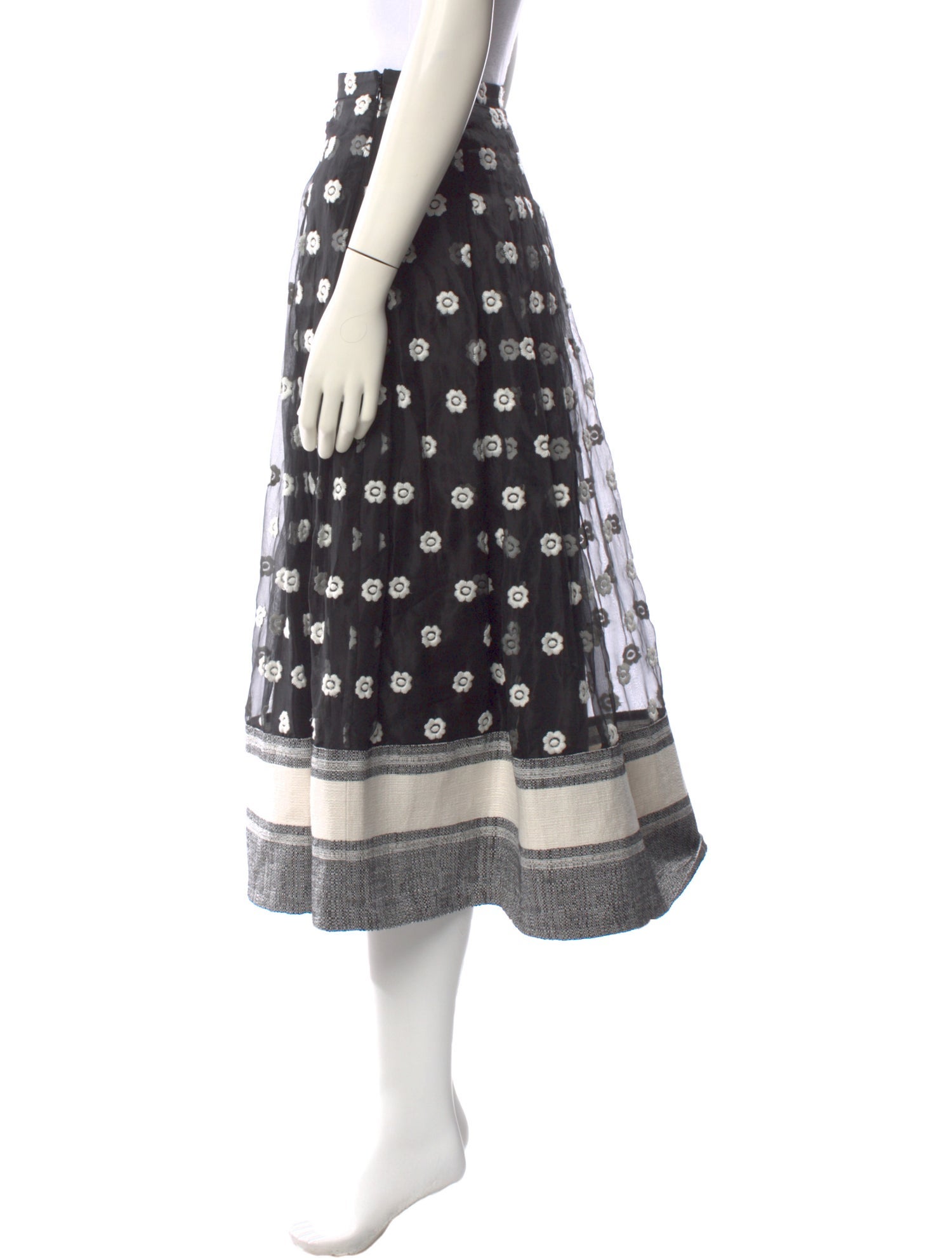 Sachin + Babi Silk Midi Length Skirt