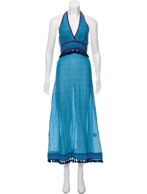 Talitha Printed Maxi Dress Blue